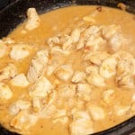 Chicken recipe in peanut sauce and coconut milk
